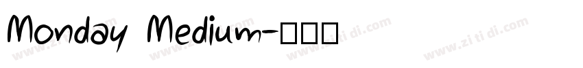 Monday Medium字体转换